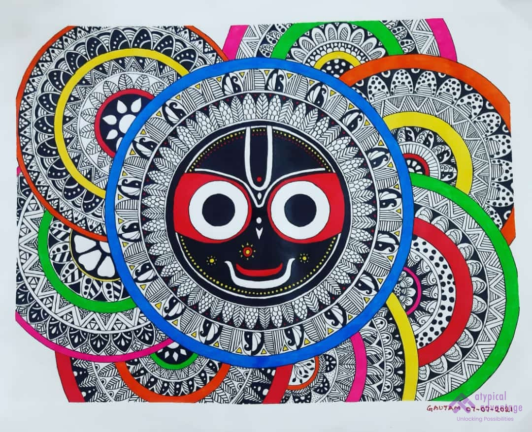 Lord Jaganath with 7 Mandalas