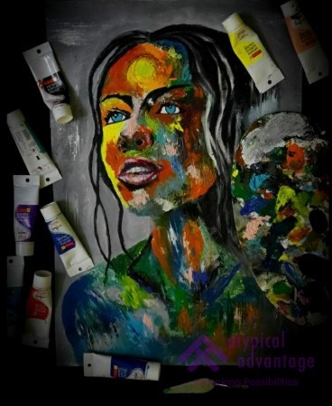 Abstract fantasy Woman Portrait
