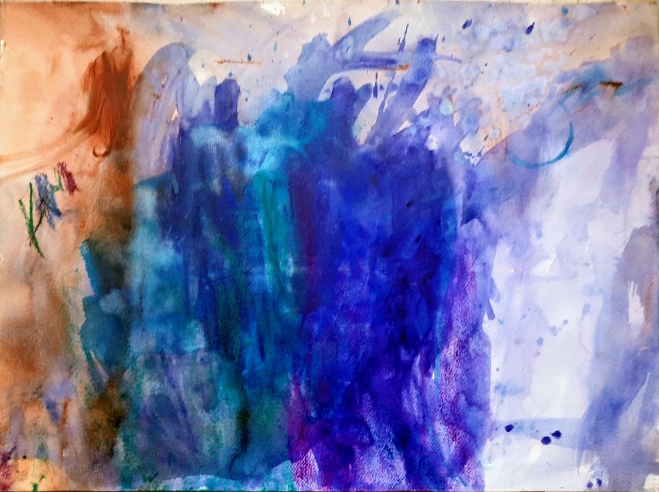 Blue splash