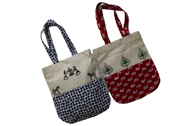 Anchor Leaves Canvas Bag